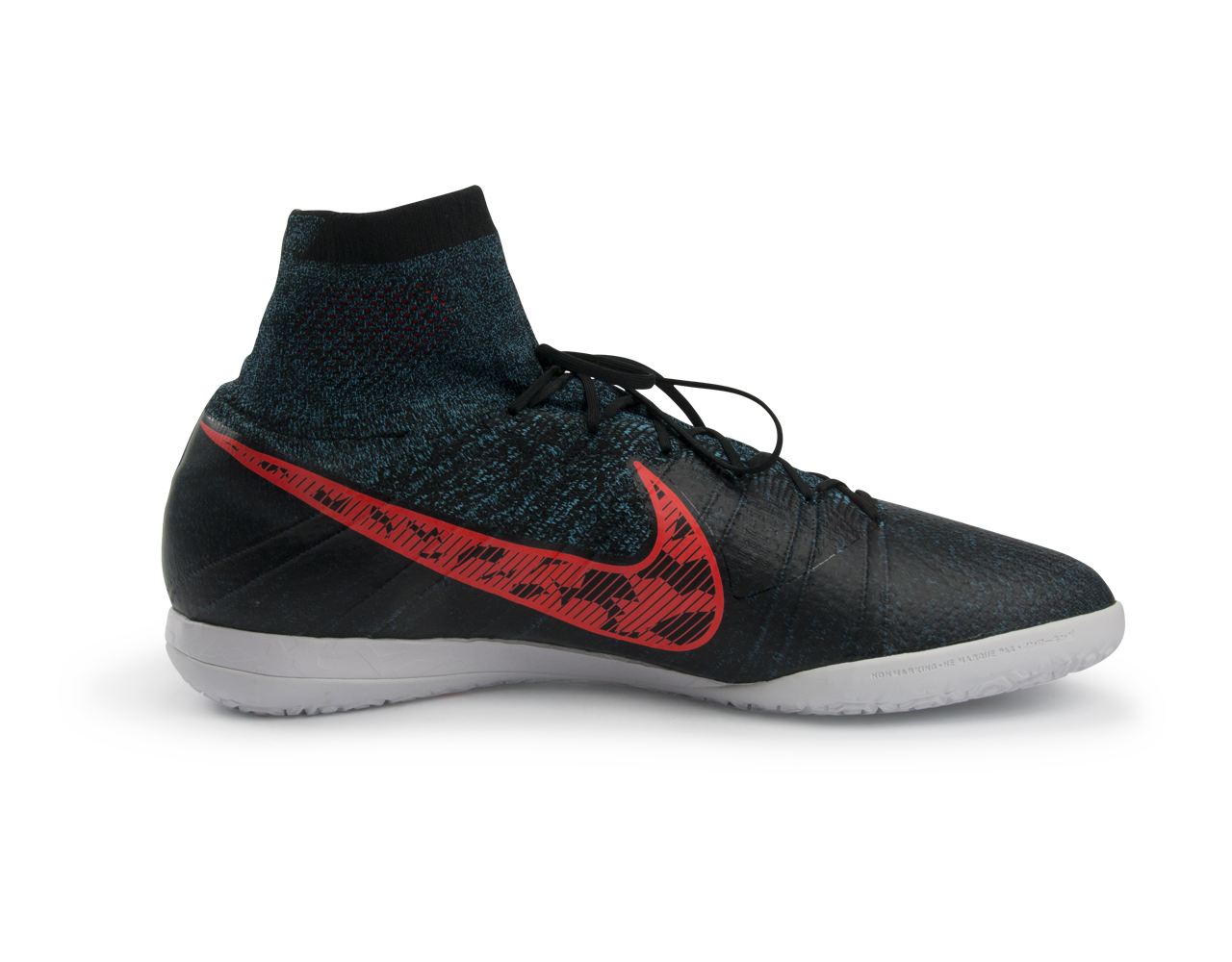 Nike Men's Elastico Superfly Indoor Soccer Shoes  Black/Black/Total Crimson
