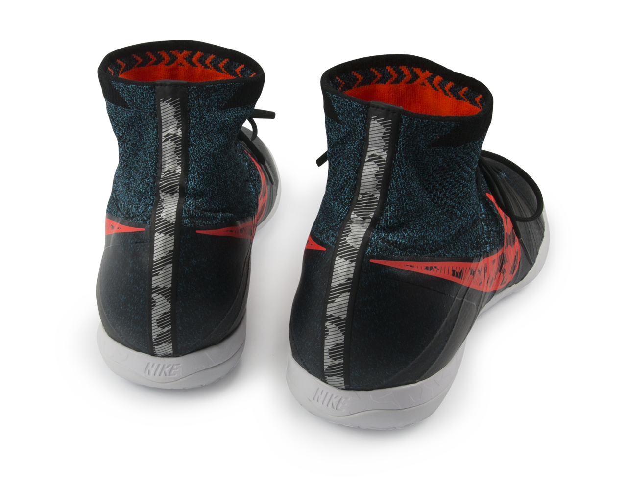 Nike Men's Elastico Superfly Indoor Soccer Shoes  Black/Black/Total Crimson