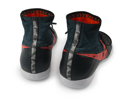 Nike Men's Elastico Superfly Indoor Soccer Shoes  Black/Black/Total Crimson