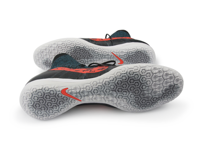 Nike Men's Elastico Superfly Indoor Soccer Shoes  Black/Black/Total Crimson
