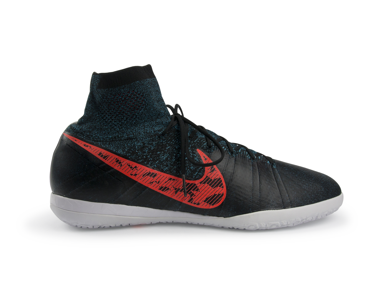 Nike Men's Elastico Superfly Indoor Soccer Shoes  Black/Black/Total Crimson