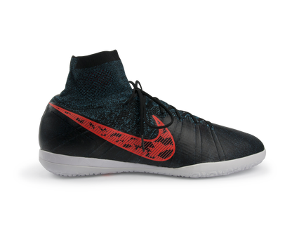 Nike Men's Elastico Superfly Indoor Soccer Shoes  Black/Black/Total Crimson