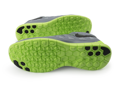 Nike Men's Free 5.0 Running Shoes Magnet Grey/Black/Electric Green