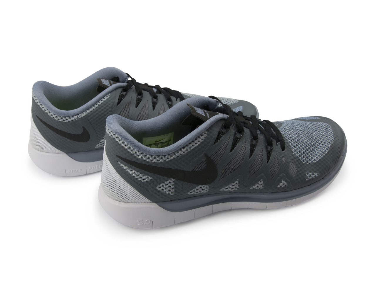 Nike Men's Free 5.0  Running Shoes Cool Blue/Black/Wolf Grey