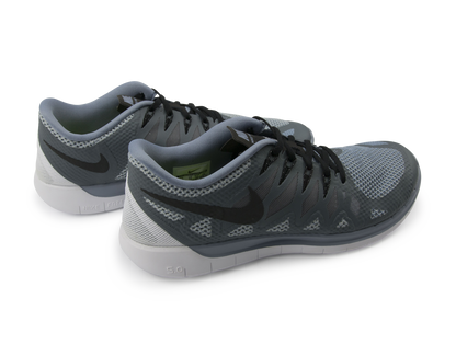 Nike Men's Free 5.0  Running Shoes Cool Blue/Black/Wolf Grey