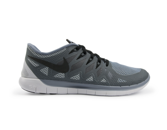 Nike Men's Free 5.0  Running Shoes Cool Blue/Black/Wolf Grey