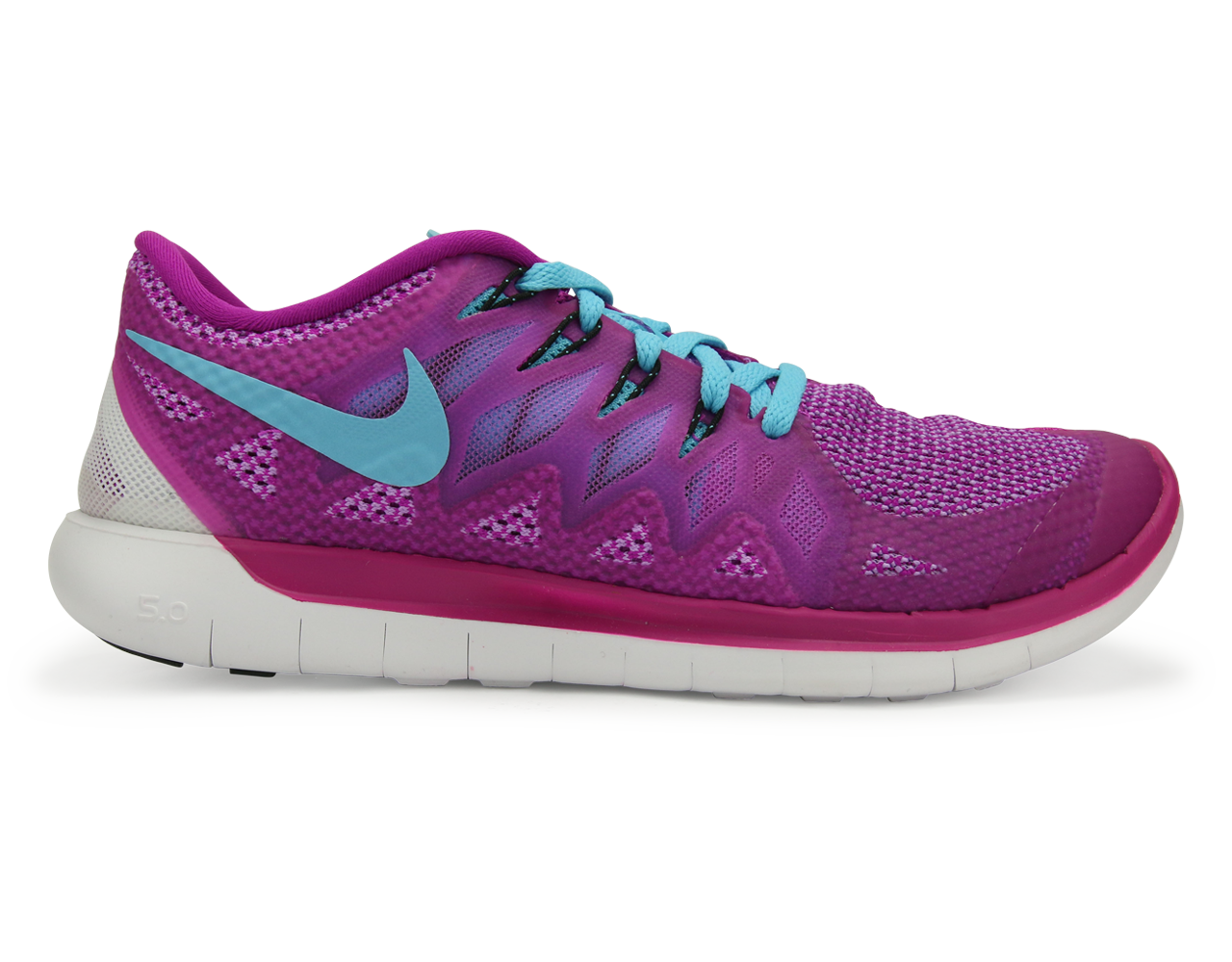 Nike Women's Free 5.0 Running Shoes Fuchsia Flash/Clearwater