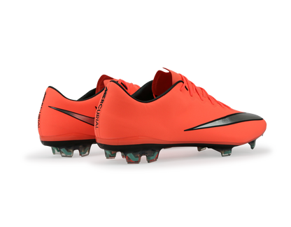 Nike Men's Mercurial Vapor X FG Bright Mango/Metallic Silver/Hyper Turquoise