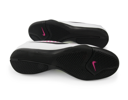 Nike Men's Magista Onda Indoor Soccer Shoes White/Black/Pink Blast/Volt Blanc