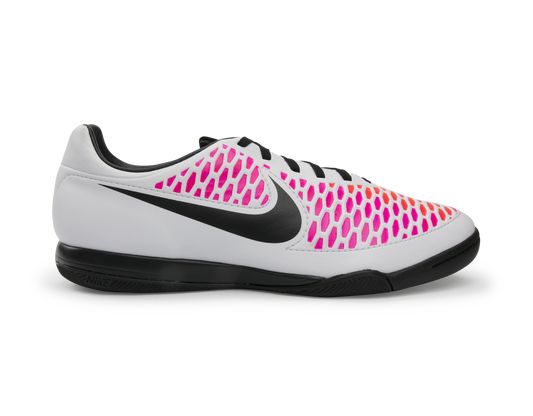 Nike Men's Magista Onda Indoor Soccer Shoes White/Black/Pink Blast/Volt Blanc