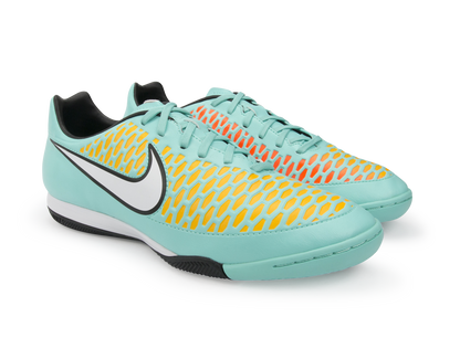 Nike Men's Magista Onda Indoor Soccer Shoes Hyper Turquoise/White/Laser Orange
