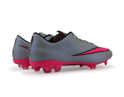 Nike Men's Mercurial Veloce II FG Wolf Grey/Black/Hyper Pink