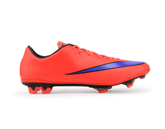 Nike Men's Mercurial Veloce II FG Bright Crimson/Poison Green