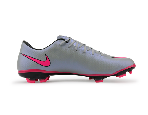 Nike Kids Mercurial Vapor X FG Wolf Grey/Vivid Pink/White