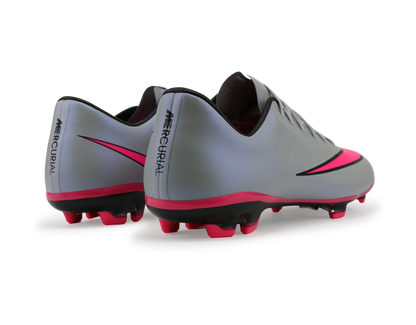 Nike Kids Mercurial Vapor X FG Wolf Grey/Vivid Pink/White