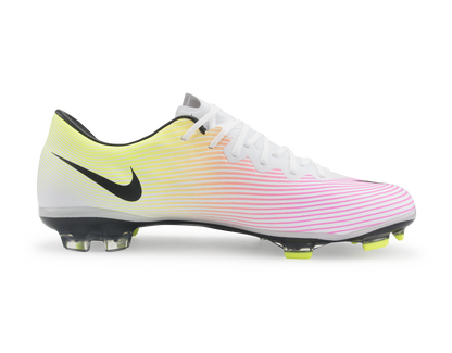 Nike Kids Mercurial Vapor X FG White/Black/Volt/Total Orange