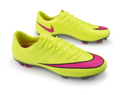 Nike Kids Mercurial Vapor V FG Volt/Hyper Pink/Black