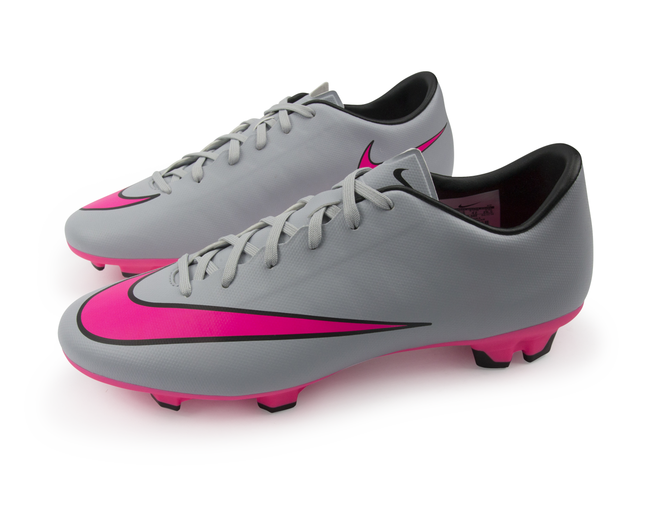 Nike Men's Mercurial Victory V FG Wolf Grey/Vivid Pink/White