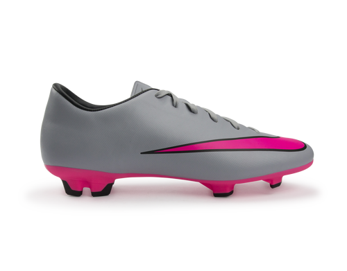 Nike Men's Mercurial Victory V FG Wolf Grey/Vivid Pink/White