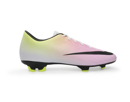 Nike Men's Mecurial Victory V FG White/Black/Volt