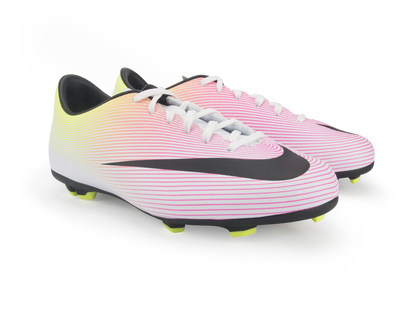 Nike Kids Mercurial Victory V FG White/Black/Volt