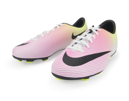 Nike Kids Mercurial Victory V FG White/Black/Volt