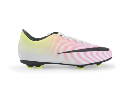 Nike Kids Mercurial Victory V FG White/Black/Volt