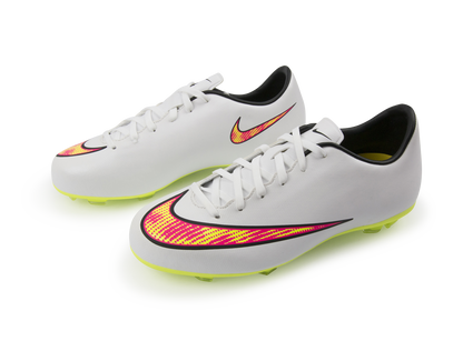 Nike Kids Mercurial Victory V FG White/Volt/Black