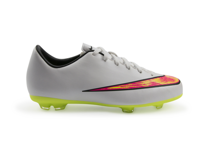Nike Kids Mercurial Victory V FG White/Volt/Black