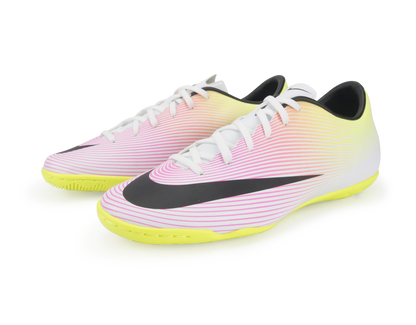 Nike Men's Mercurial Victory V Indoor Soccer Shoes White/Black/Volt