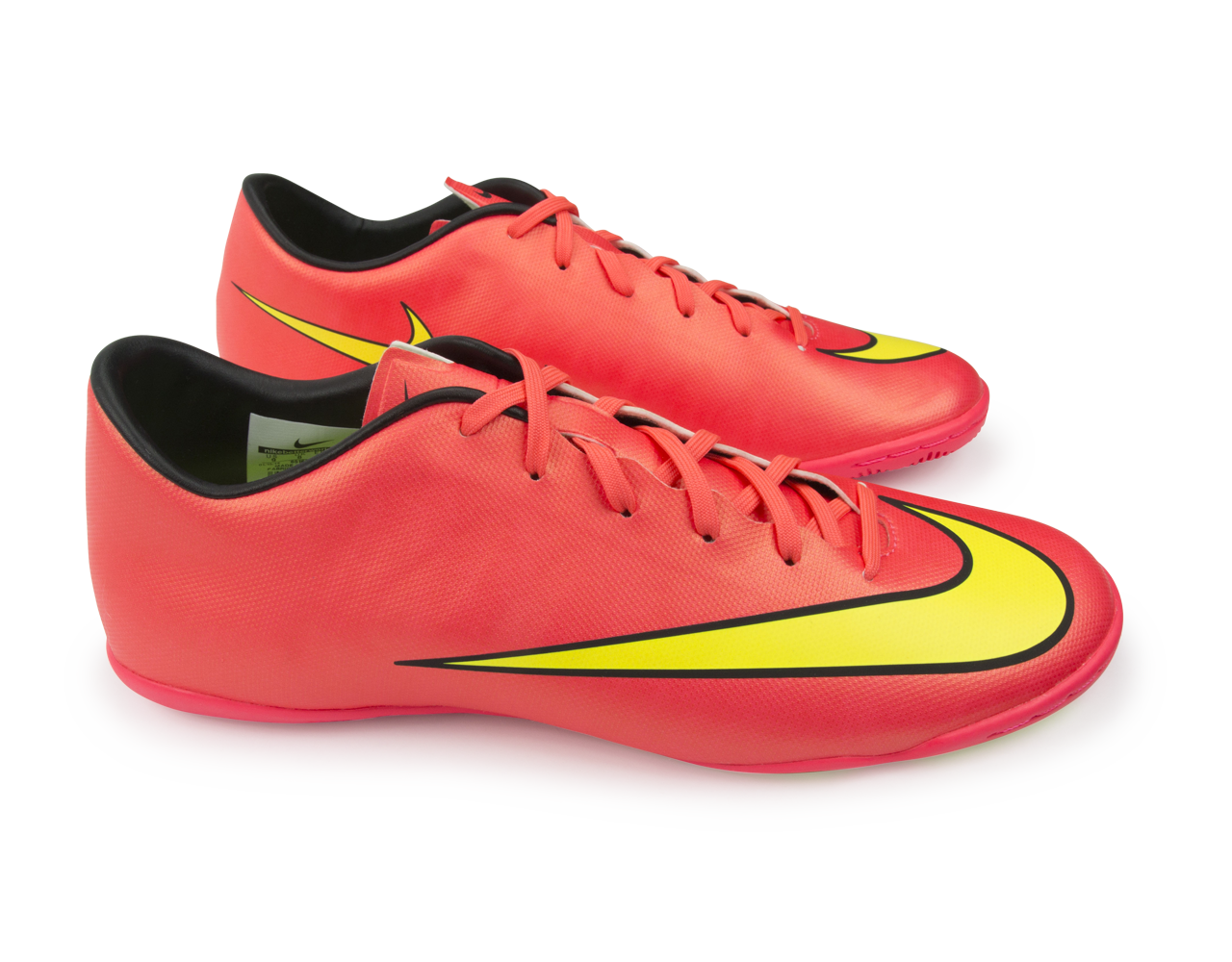 Nike Men's Mercurial Victory V Indoor Soccer Shoes Hyper Punch/Metallic Gold/Black