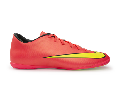 Nike Men's Mercurial Victory V Indoor Soccer Shoes Hyper Punch/Metallic Gold/Black