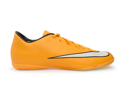 Nike Men's Mercurial Victory V Indoor Soccer Shoes Laser Orange/Black/Volt/White