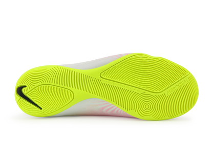 Nike Kids Mercurial Victory V Indoor Soccer Shoes White/Black Volt/Total Orange