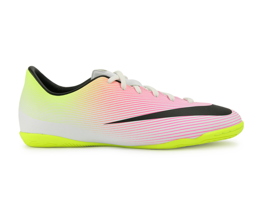 Nike Kids Mercurial Victory V Indoor Soccer Shoes White/Black Volt/Total Orange