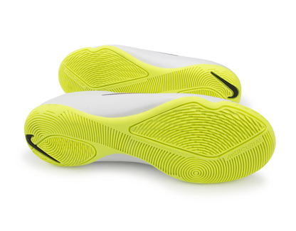 Nike Kids Mercurial Victory V Indoor Soccer Shoes White/Volt/Hyper Pink