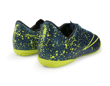 Nike Kids Mercurial Victory V Indoor Soccer Shoes Squadorn Blue/Black/Volt