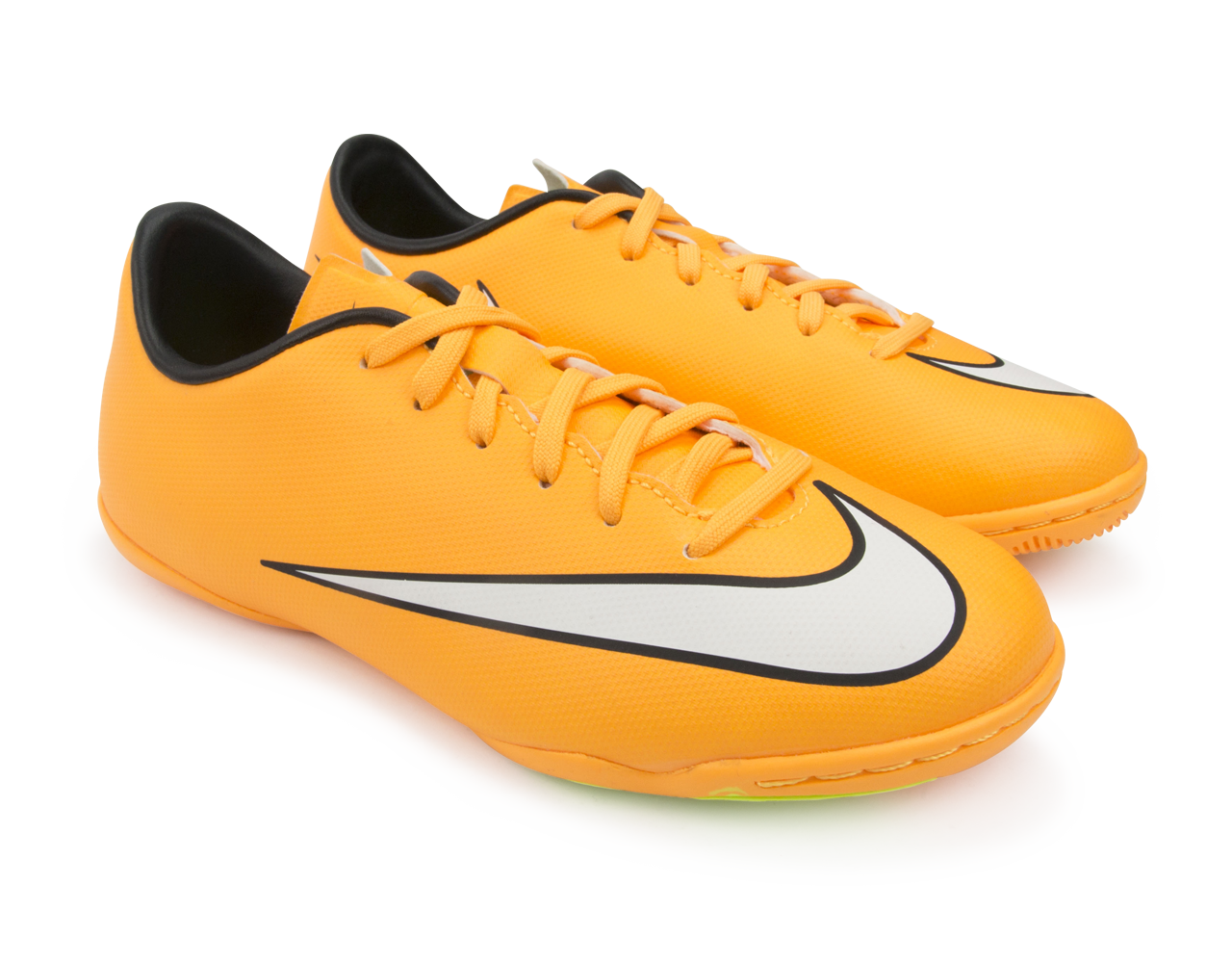 Nike Kids Mercurial Victory V Indoor Soccer Shoes Laser Orange/Black/Volt
