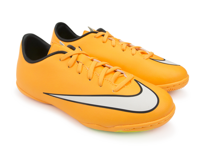 Nike Kids Mercurial Victory V Indoor Soccer Shoes Laser Orange/Black/Volt
