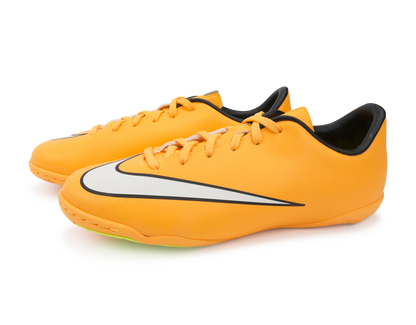 Nike Kids Mercurial Victory V Indoor Soccer Shoes Laser Orange/Black/Volt