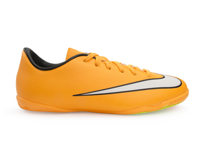 Nike Kids Mercurial Victory V Indoor Soccer Shoes Laser Orange/Black/Volt