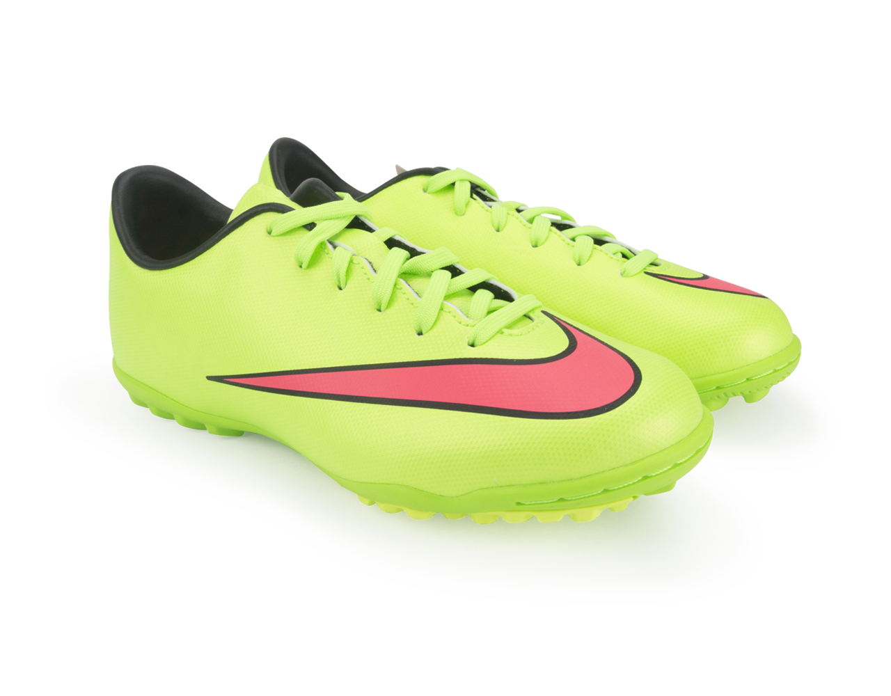 Nike Kids Mercurial Victory V Turf Soccer Shoes Electric Green/Hyper Punch/Black