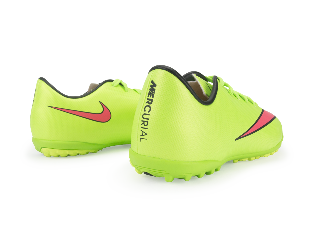 Nike Kids Mercurial Victory V Turf Soccer Shoes Electric Green/Hyper Punch/Black