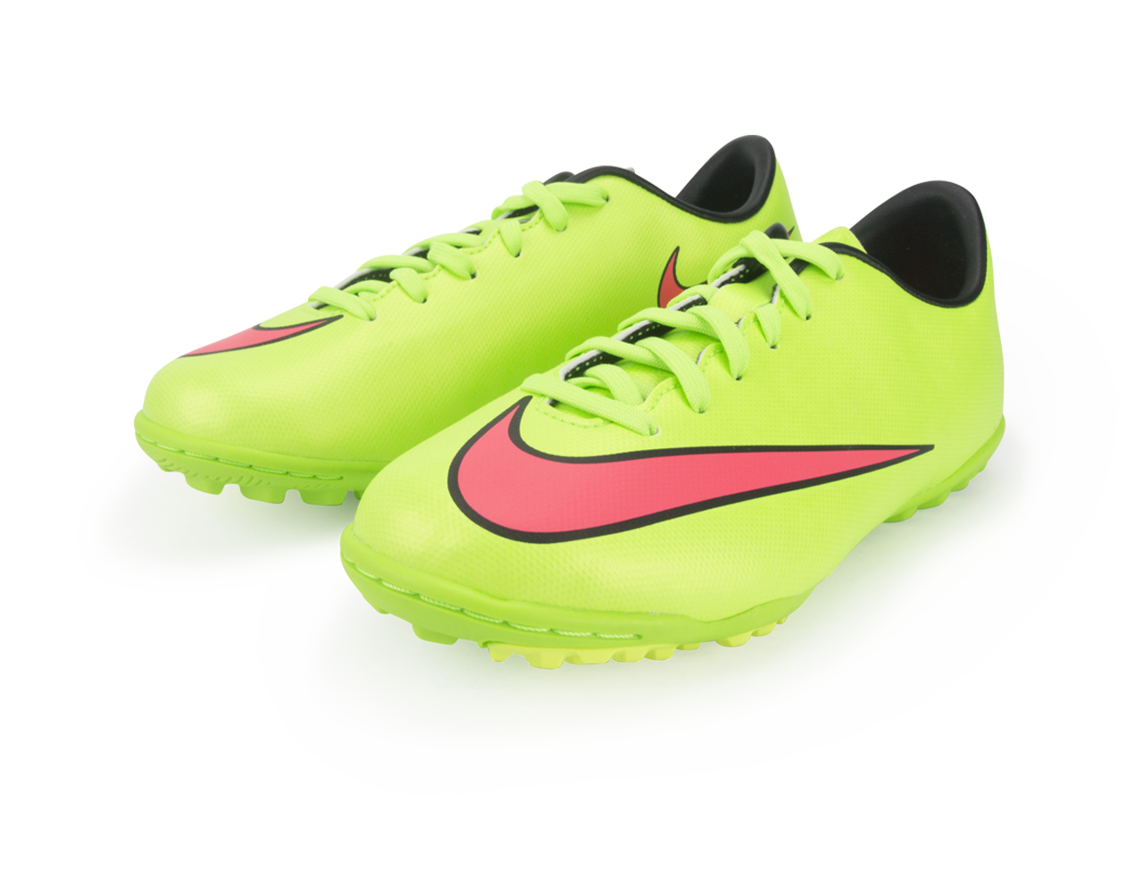 Nike Kids Mercurial Victory V Turf Soccer Shoes Electric Green/Hyper Punch/Black