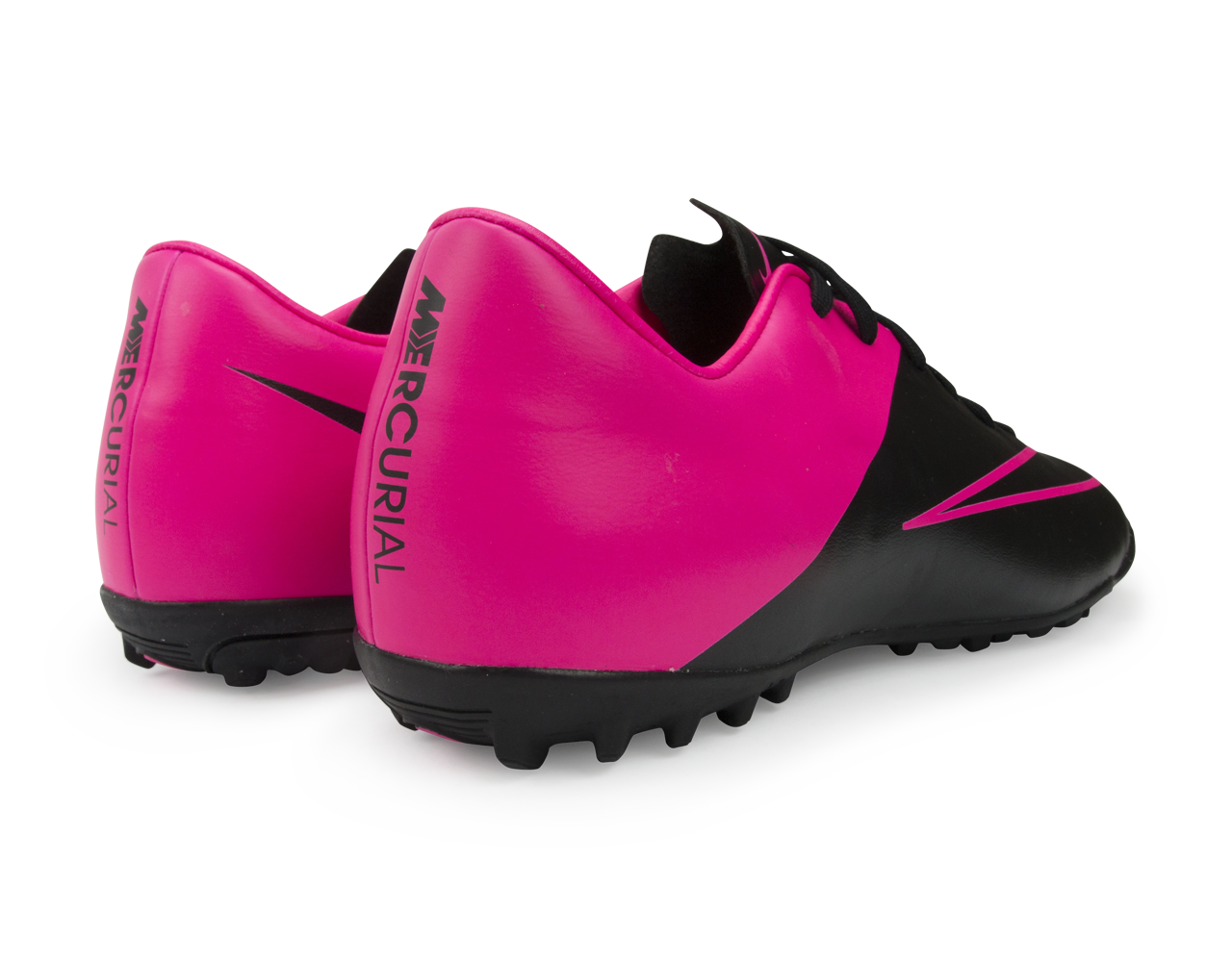 Nike Men's Mercurial Victory V Turf Soccer Shoes Black/Hyper Pink/Pink Pow