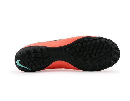 Nike Men's Mercurial Victory V Turf Soccer Shoes Bright Mango/Metallic Slivr/Hyper Turqoise