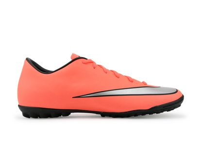 Nike Men's Mercurial Victory V Turf Soccer Shoes Bright Mango/Metallic Slivr/Hyper Turqoise