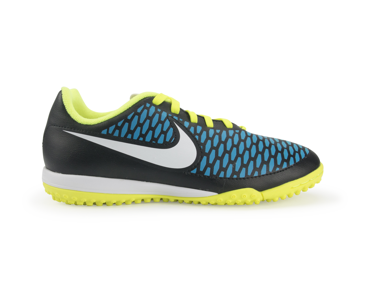 Nike Kids Magista Onda Turf Soccer Shoes Black/Volt/Blue Lagoon