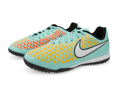 Nike Kids Magista Onda Turf Soccer Shoes Neo Turquoise/White/Hyper Crimson