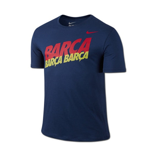 Nike Men's FC Barcelona Core Type Tee Loyal Blue